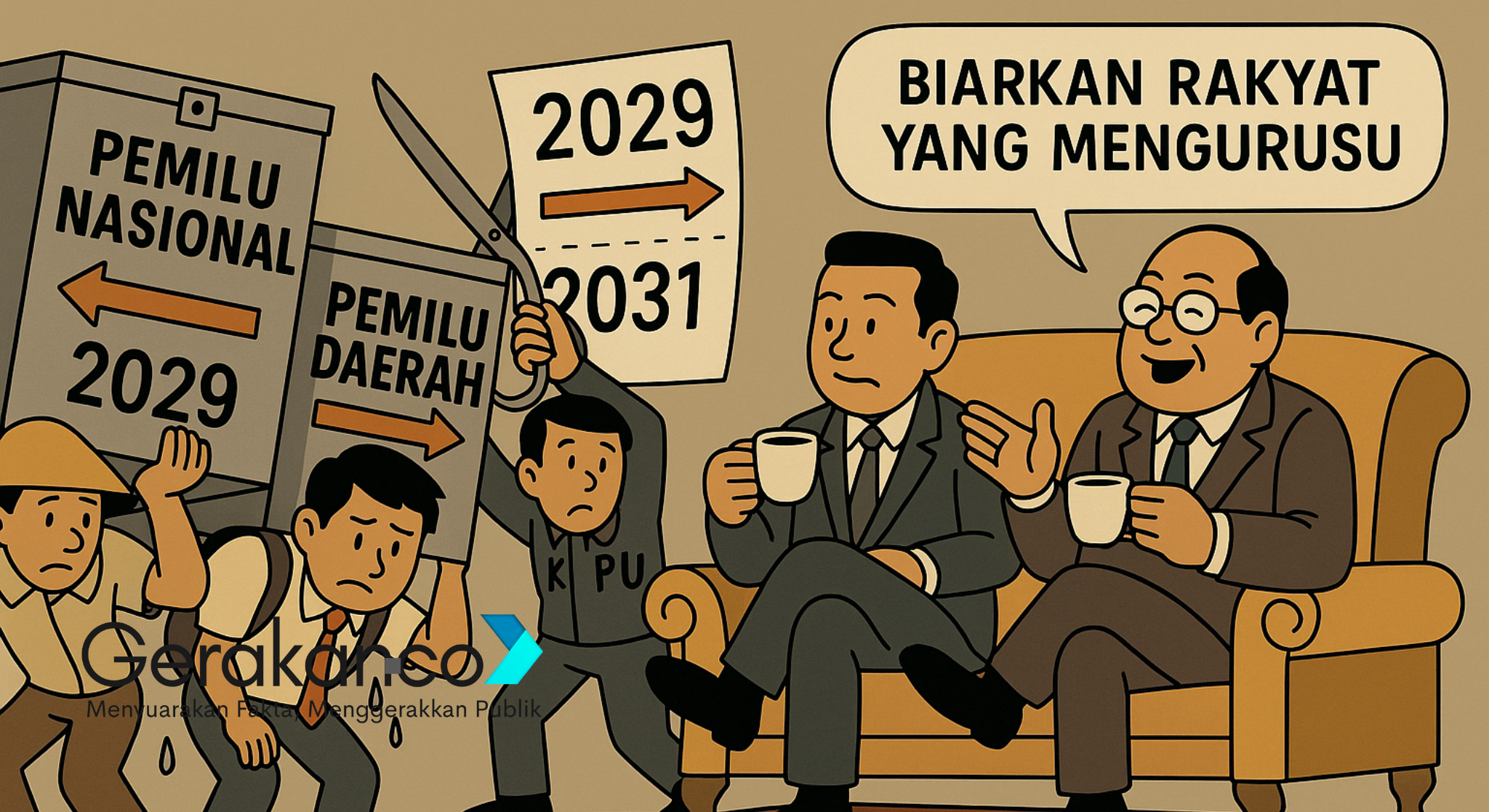 Mahkamah Konstitusi (MK) akhirnya mengabulkan permohonan uji materi terkait penyelenggaraan pemilihan umum nasional dan daerah.