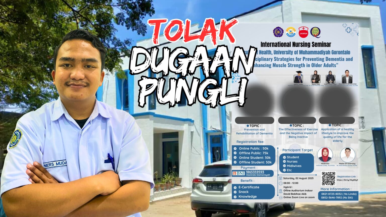 Farel Novriyanto Kahar, mahasiswa Profesi Ners Angkatan XIX