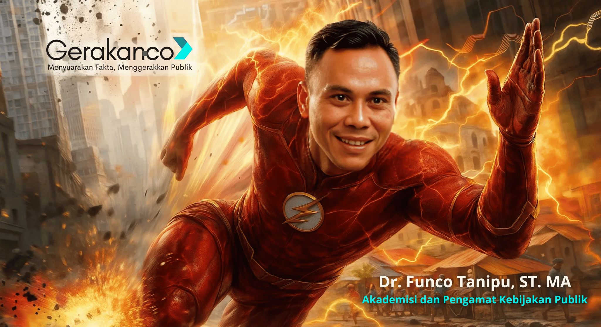 Dr. Funco Tanipu, ST.MA. Akademisi Universitas Negeri Gorontalo. (Ilustrasi The Flash). Dokumen: Gerakan.co