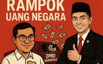 Kelakuan seorang anggota DPRD Provinsi Gorontalo dari Fraksi PDIP berinisial Wahyudin Moridu (WM)