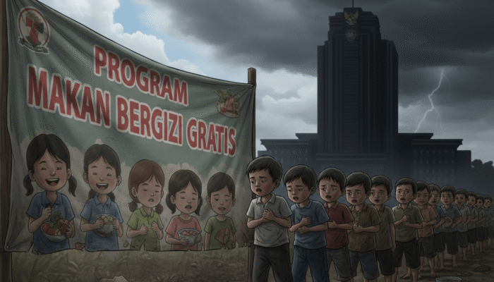 DARI JANJI GIZI JADI RACUN: Negara Meracuni Ribuan Anak, Pejabat Tertawa di Atas Derita Rakyat