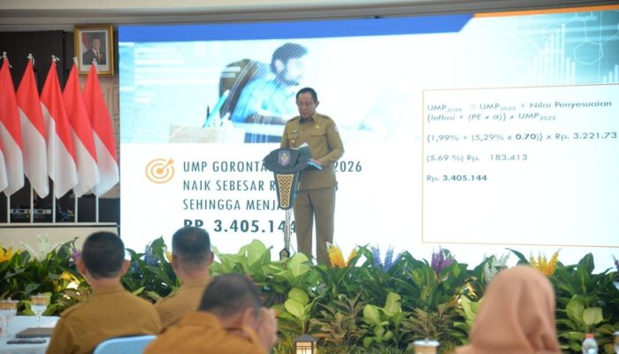 UMP Gorontalo 2026 Tembus Rp 3,4 Juta! Resmi Naik 5,7 Persen, Gubernur Tegaskan Di Atas Kebutuhan Hidup Layak