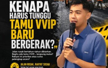 Fikri Abdullah Soroti Perbaikan Jalan Jelang Event Nasional: “Kenapa Harus Tunggu Tamu VVIP Baru Bergerak?”