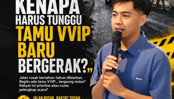 Fikri Abdullah Soroti Perbaikan Jalan Jelang Event Nasional: “Kenapa Harus Tunggu Tamu VVIP Baru Bergerak?”