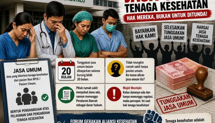 20 Bulan Tak Dibayar, Forum Aliansi Kesehatan Desak RSUD Dunda Limboto Bayar Jasa Nakes